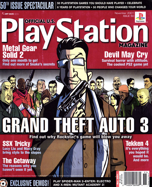Official U.S. PlayStation Magazine Issue 050 (November 2001) cover